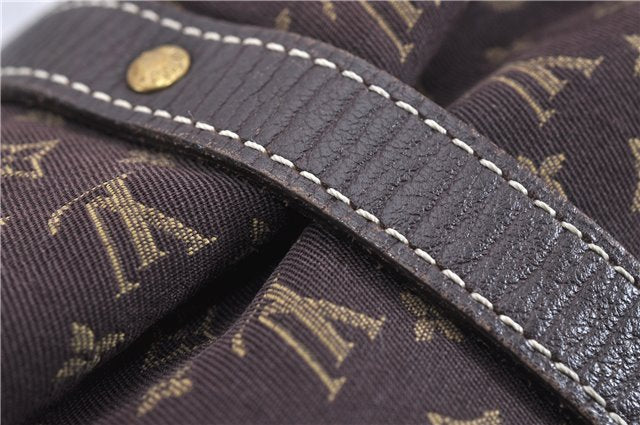 Auth Louis Vuitton Monogram Mini Lin Saumur 30 Shoulder Bag M95227 Brown 4033F