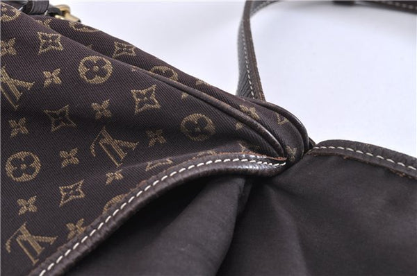 Auth Louis Vuitton Monogram Mini Lin Saumur 30 Shoulder Bag M95227 Brown 4033F