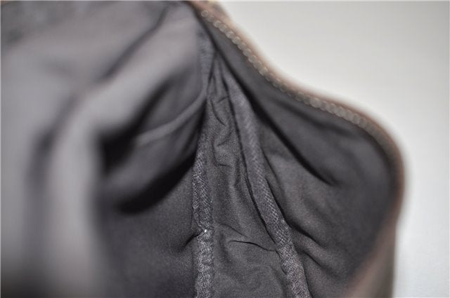 Auth Louis Vuitton Monogram Mini Lin Saumur 30 Shoulder Bag M95227 Brown 4033F