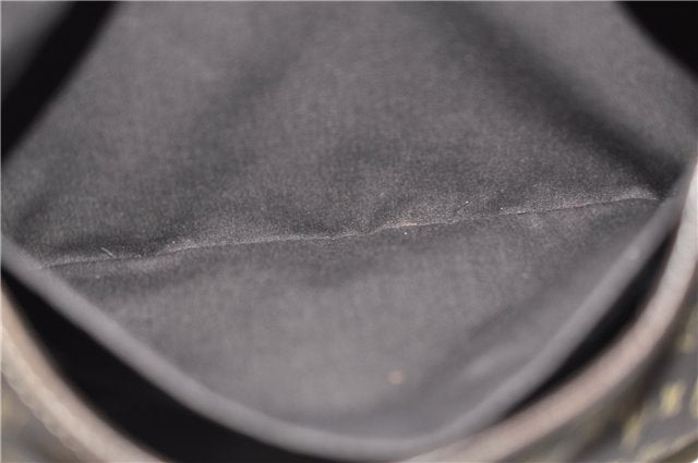 Auth Louis Vuitton Monogram Mini Lin Saumur 30 Shoulder Bag M95227 Brown 4033F