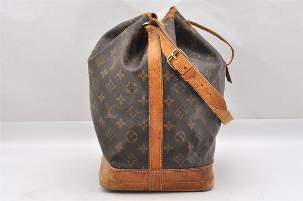 Authentic Louis Vuitton Monogram Noe Shoulder Drawstring Bag M42224 LV 4033I