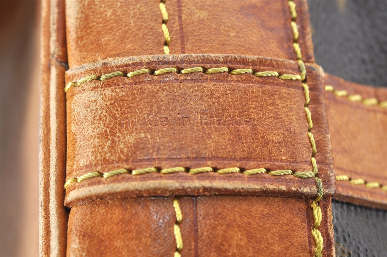 Authentic Louis Vuitton Monogram Noe Shoulder Drawstring Bag M42224 LV 4033I