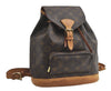 Authentic Louis Vuitton Monogram Montsouris MM Backpack M51136 LV 4035I
