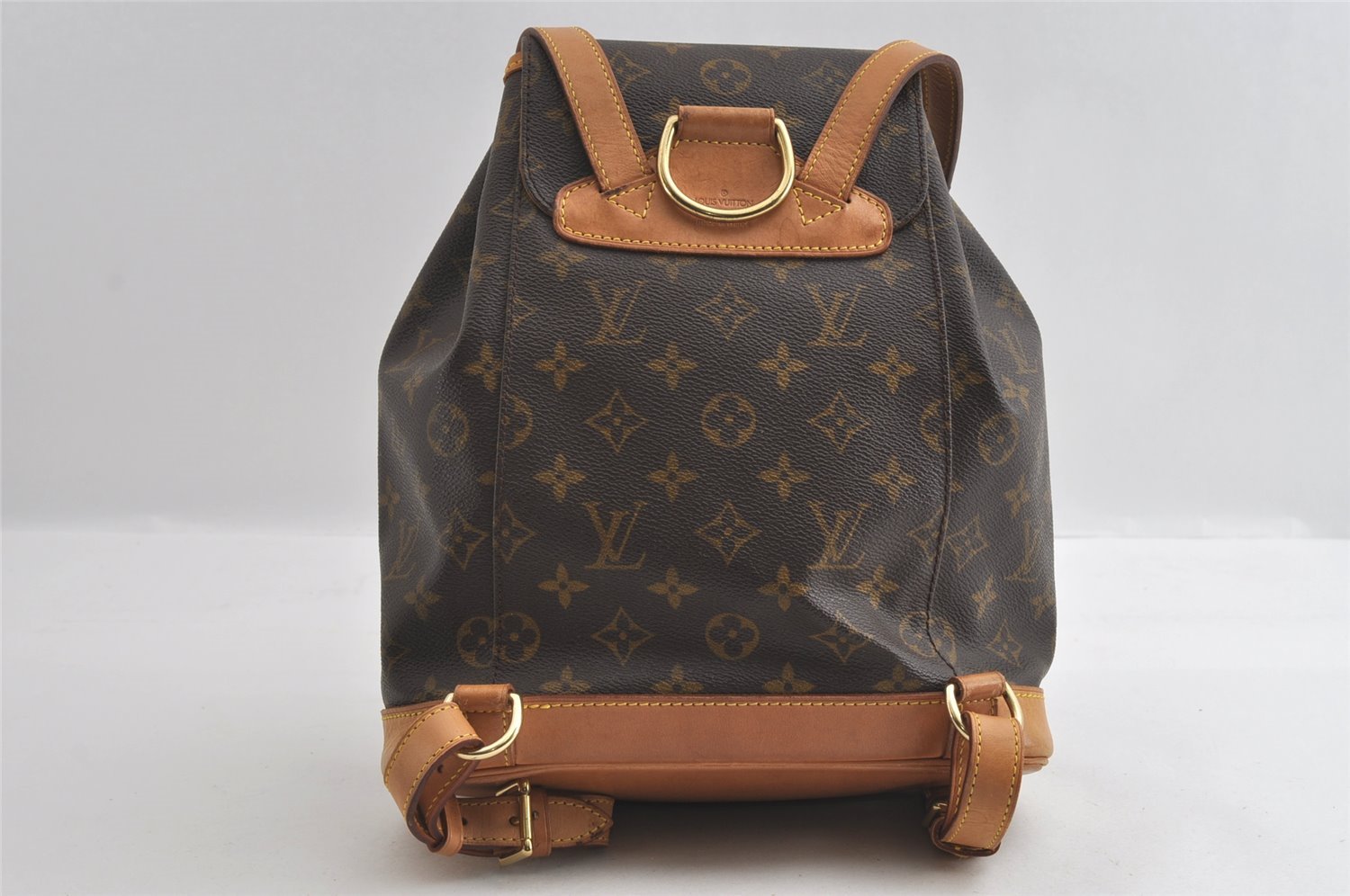 Authentic Louis Vuitton Monogram Montsouris MM Backpack M51136 LV 4035I