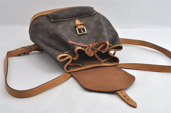 Authentic Louis Vuitton Monogram Montsouris MM Backpack M51136 LV 4035I