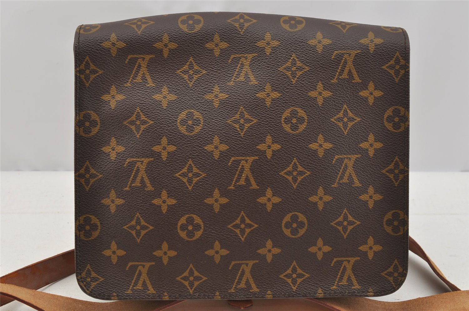 Authentic Louis Vuitton Monogram Cartouchiere GM M51252 Shoulder Bag Junk 4037I
