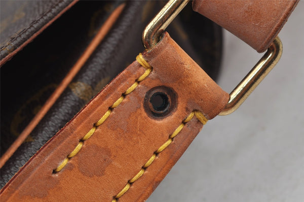 Authentic Louis Vuitton Monogram Cartouchiere GM M51252 Shoulder Bag Junk 4037I