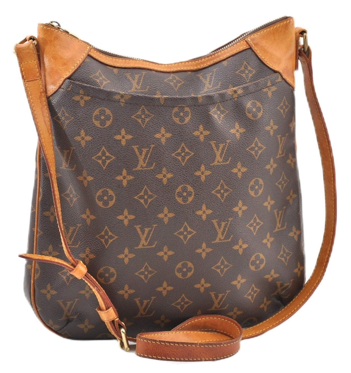 Authentic Louis Vuitton Monogram Odeon MM Shoulder Cross Bag M56389 LV 4045F