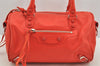 Authentic BALENCIAGA Classic Mini Twiggy 2Way Hand Bag Leather 327103 Red 4045I