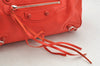 Authentic BALENCIAGA Classic Mini Twiggy 2Way Hand Bag Leather 327103 Red 4045I