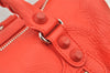 Authentic BALENCIAGA Classic Mini Twiggy 2Way Hand Bag Leather 327103 Red 4045I