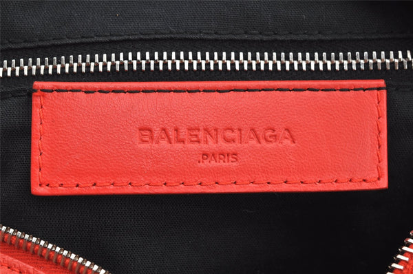 Authentic BALENCIAGA Classic Mini Twiggy 2Way Hand Bag Leather 327103 Red 4045I