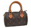 Authentic Louis Vuitton Monogram Mini Speedy Hand Bag Purse M41534 LV 4046I