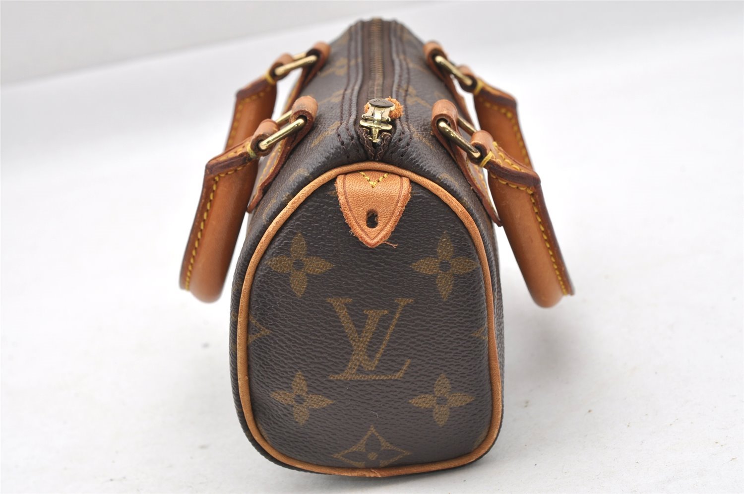 Authentic Louis Vuitton Monogram Mini Speedy Hand Bag Purse M41534 LV 4046I