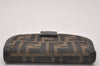 Authentic FENDI Vintage Zucca Bifold Wallet Purse Canvas Leather Brown 4047I