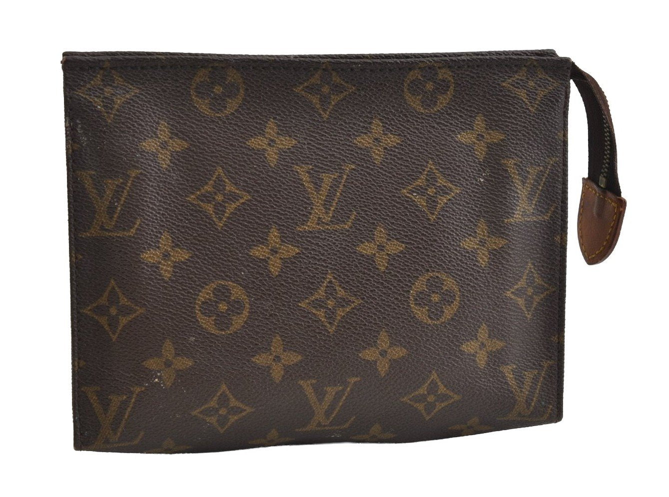 Auth Louis Vuitton Monogram Poche Toilette 19 M47544 Cosmetics Pouch Junk 4048I