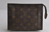 Auth Louis Vuitton Monogram Poche Toilette 19 M47544 Cosmetics Pouch Junk 4048I