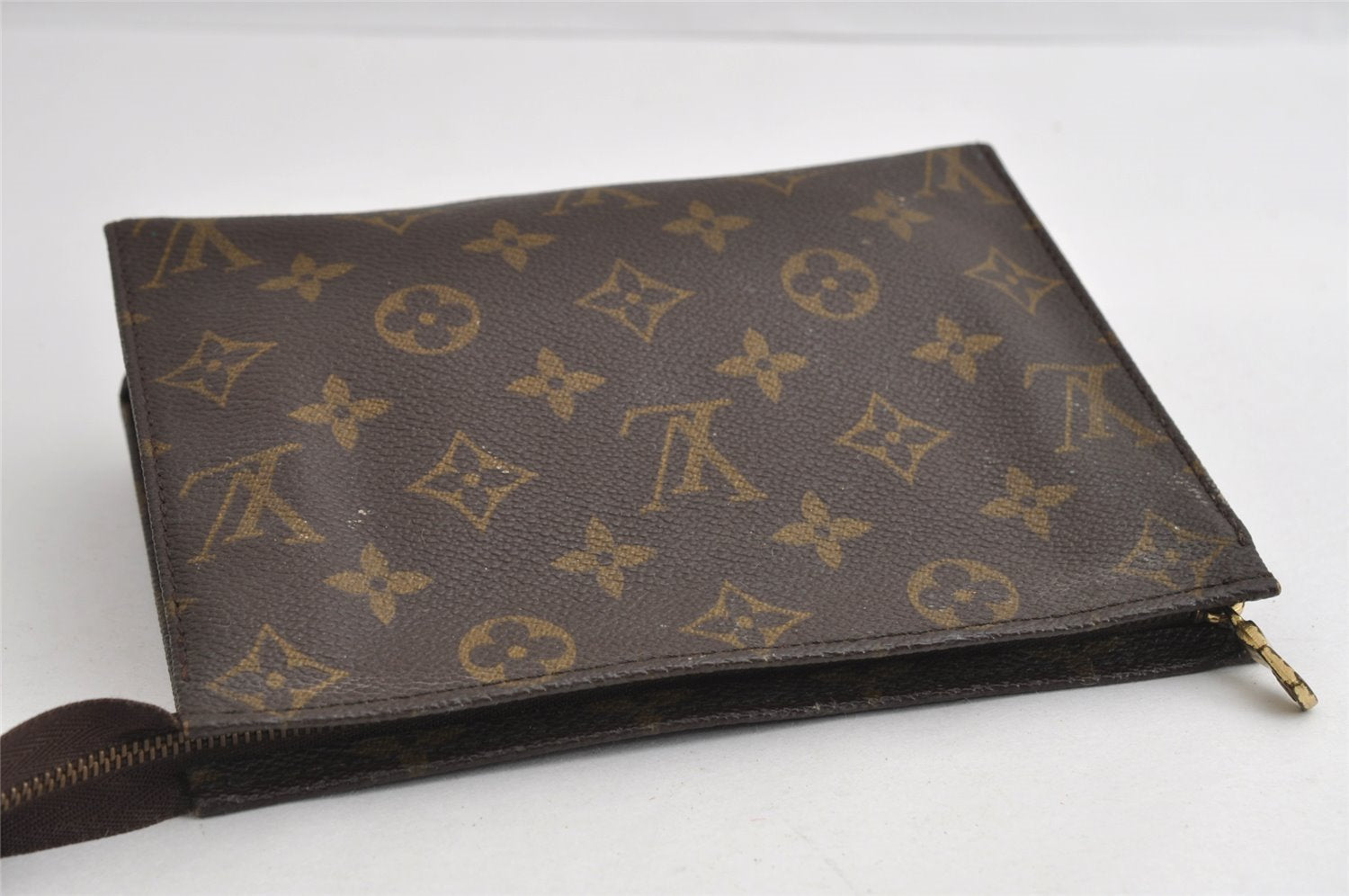 Auth Louis Vuitton Monogram Poche Toilette 19 M47544 Cosmetics Pouch Junk 4048I