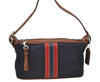 Authentic COACH Shoulder Hand Bag Purse Denim Leather 6854 Navy Blue 4050I