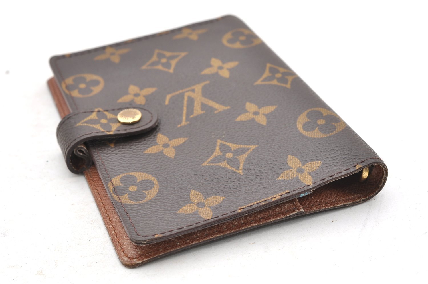 Authentic Louis Vuitton Monogram Agenda PM Notebook Cover R20005 LV 4051I