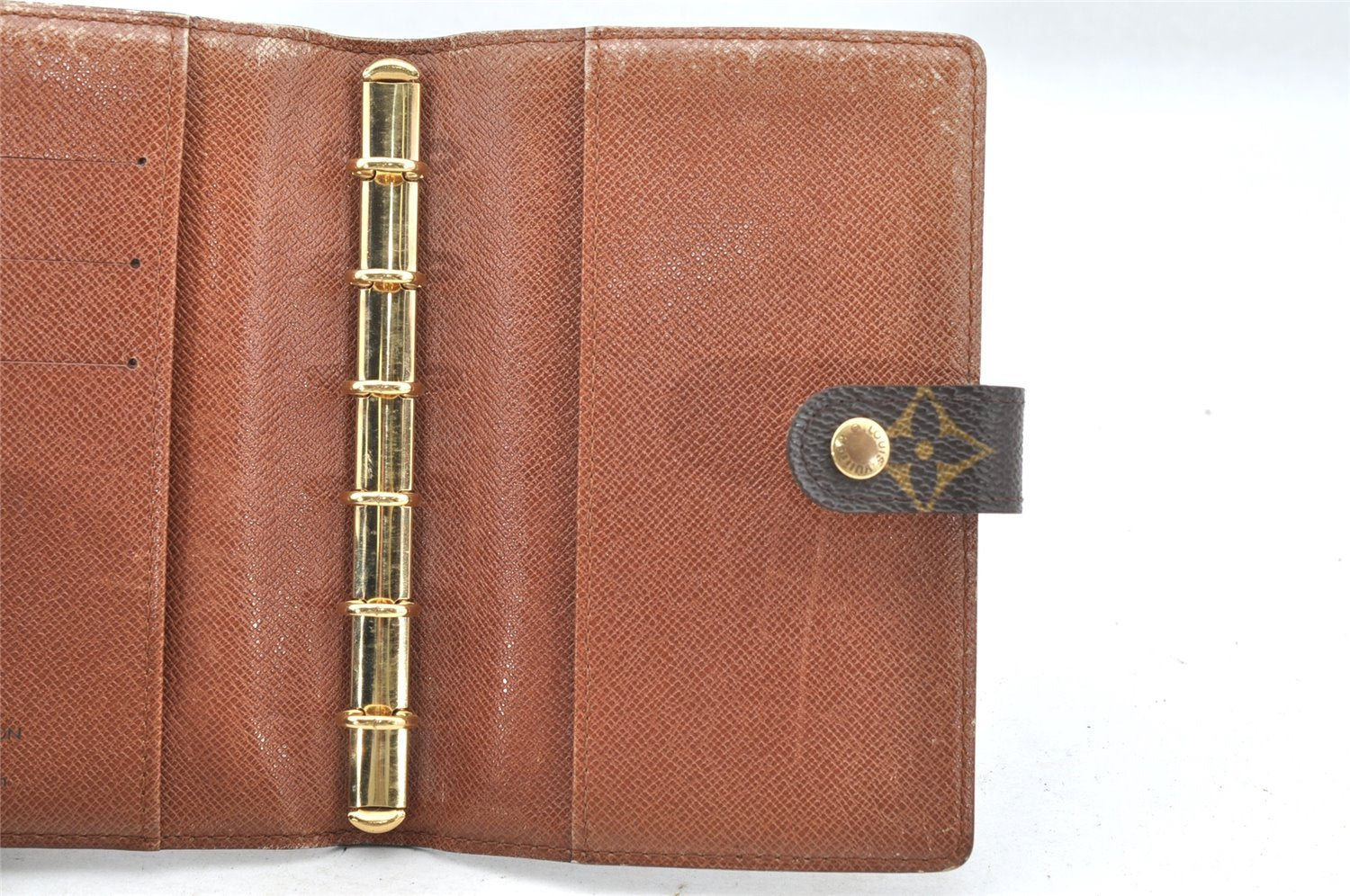 Authentic Louis Vuitton Monogram Agenda PM Notebook Cover R20005 LV 4051I