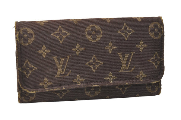 Authentic Louis Vuitton Monogram Mini Lin Multicles 4 Hooks Key Case Brown 4052I