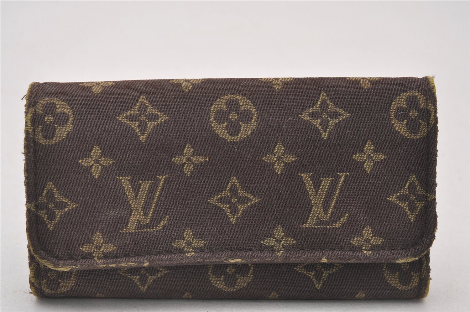 Authentic Louis Vuitton Monogram Mini Lin Multicles 4 Hooks Key Case Brown 4052I