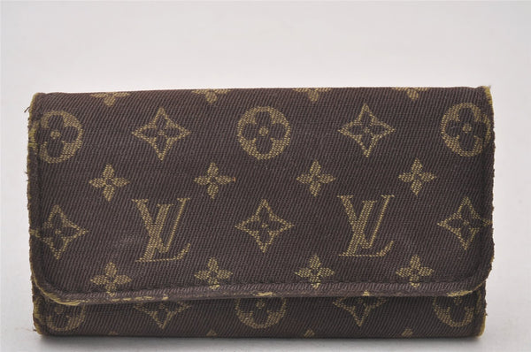 Authentic Louis Vuitton Monogram Mini Lin Multicles 4 Hooks Key Case Brown 4052I