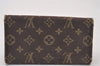 Authentic Louis Vuitton Monogram Mini Lin Multicles 4 Hooks Key Case Brown 4052I
