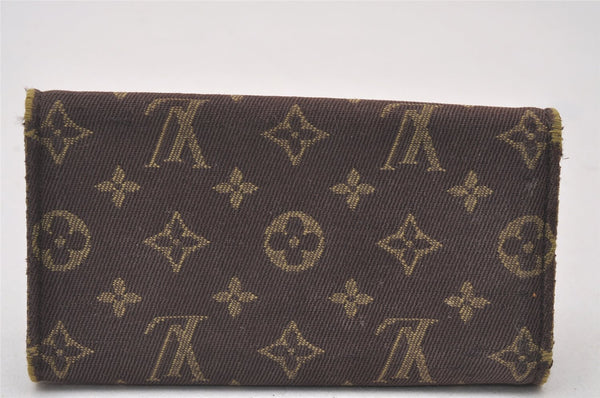 Authentic Louis Vuitton Monogram Mini Lin Multicles 4 Hooks Key Case Brown 4052I