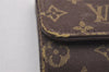 Authentic Louis Vuitton Monogram Mini Lin Multicles 4 Hooks Key Case Brown 4052I