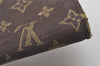 Authentic Louis Vuitton Monogram Mini Lin Multicles 4 Hooks Key Case Brown 4052I