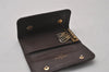 Authentic Louis Vuitton Monogram Mini Lin Multicles 4 Hooks Key Case Brown 4052I