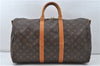 Auth Louis Vuitton Monogram Keepall Bandouliere 45 Boston Bag M41418 LV 4053D