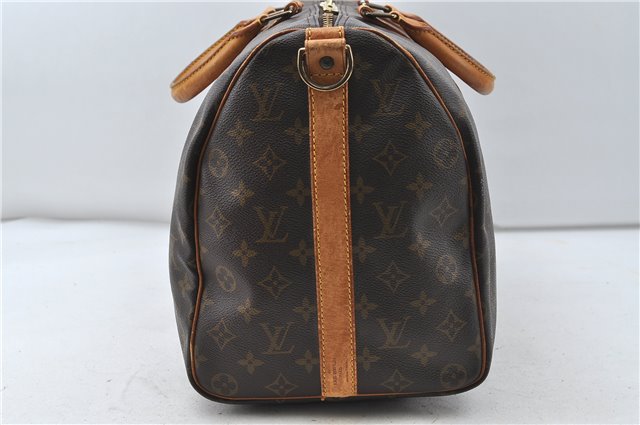 Auth Louis Vuitton Monogram Keepall Bandouliere 45 Boston Bag M41418 LV 4053D