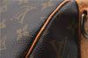 Auth Louis Vuitton Monogram Keepall Bandouliere 45 Boston Bag M41418 LV 4053D