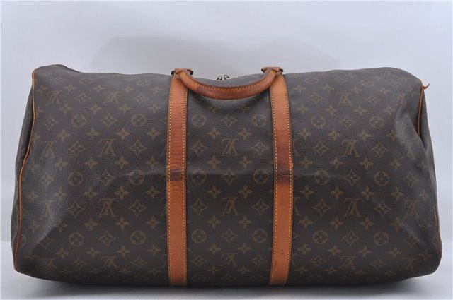 Authentic Louis Vuitton Monogram Keepall 55 Travel Boston Bag M41424 LV 4054D