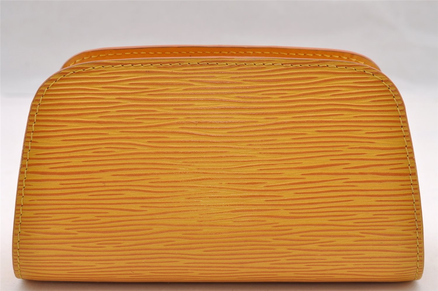 Authentic Louis Vuitton Epi Dauphine Cosmetic Pouch Yellow M48449 LV Junk 4054I