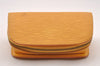 Authentic Louis Vuitton Epi Dauphine Cosmetic Pouch Yellow M48449 LV Junk 4054I