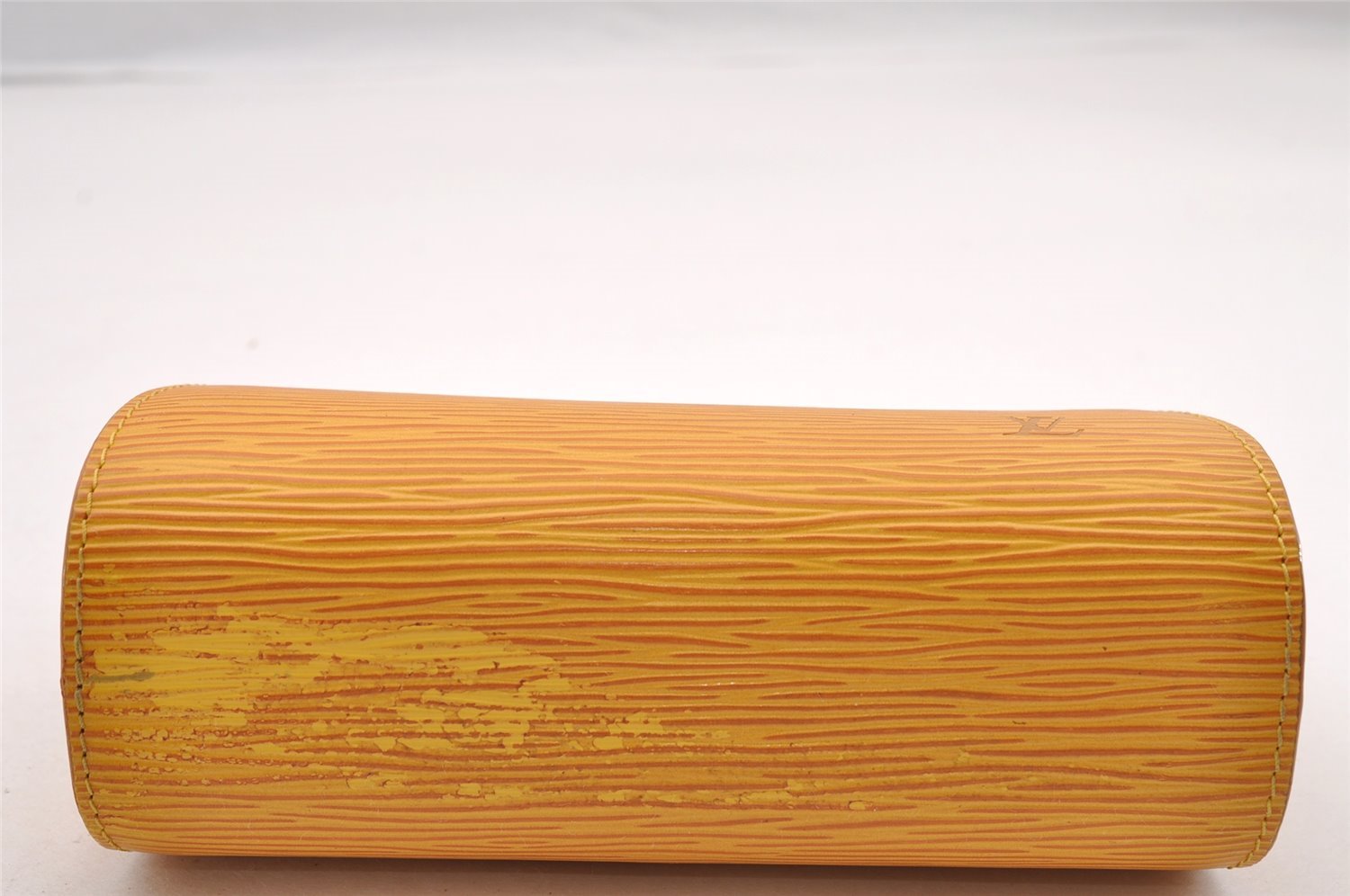 Authentic Louis Vuitton Epi Dauphine Cosmetic Pouch Yellow M48449 LV Junk 4054I