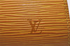 Authentic Louis Vuitton Epi Dauphine Cosmetic Pouch Yellow M48449 LV Junk 4054I