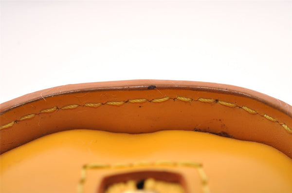 Authentic Louis Vuitton Epi Dauphine Cosmetic Pouch Yellow M48449 LV Junk 4054I