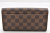 Authentic Louis Vuitton Damier Portefeuille Sarah Long Wallet N63209 LV 4055I