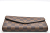 Authentic Louis Vuitton Damier Portefeuille Sarah Long Wallet N63209 LV 4055I