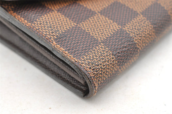 Authentic Louis Vuitton Damier Portefeuille Sarah Long Wallet N63209 LV 4055I