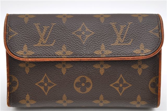 Auth Louis Vuitton Monogram Pochette Florentine Pouch Waist Bag M51855 LV 4056D