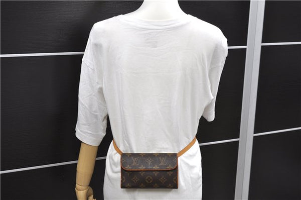 Auth Louis Vuitton Monogram Pochette Florentine Pouch Waist Bag M51855 LV 4056D