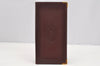 Authentic Cartier Must de Cartier Long Wallet Purse Leather Bordeaux Red 4058I