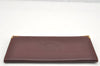 Authentic Cartier Must de Cartier Long Wallet Purse Leather Bordeaux Red 4058I