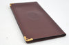 Authentic Cartier Must de Cartier Long Wallet Purse Leather Bordeaux Red 4058I